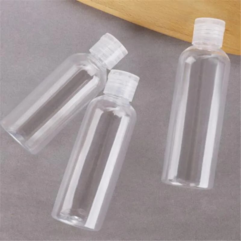 Bouteilles en plastique transparentes vides pour voyage, conteneur de shampoing, de lotion cosmétiqu