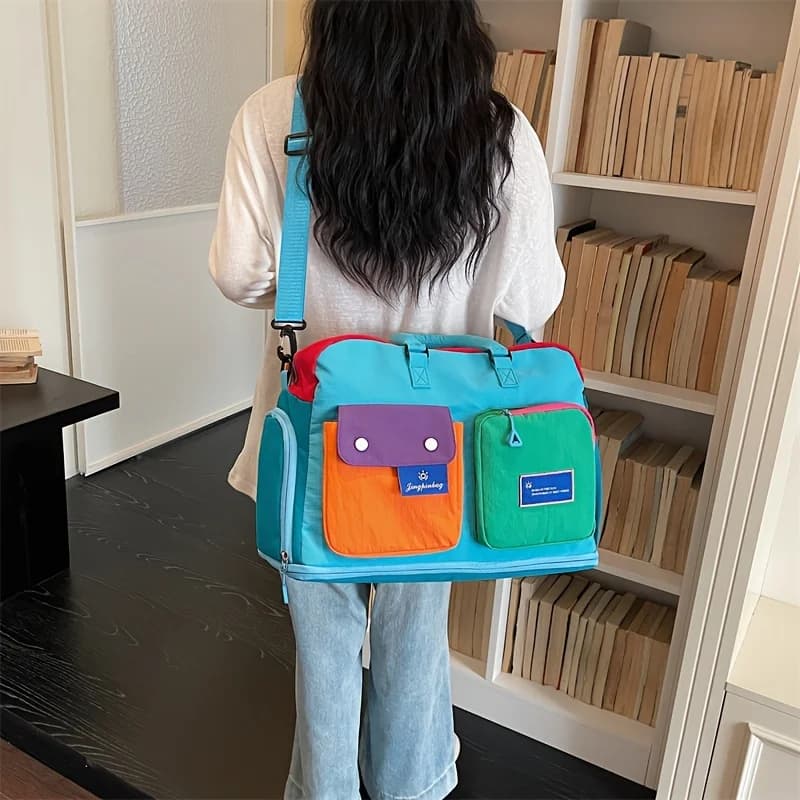 [Sac bandoulière de voyage] Sac à main portable de grande capacité, adapté aux hommes et aux femmes 