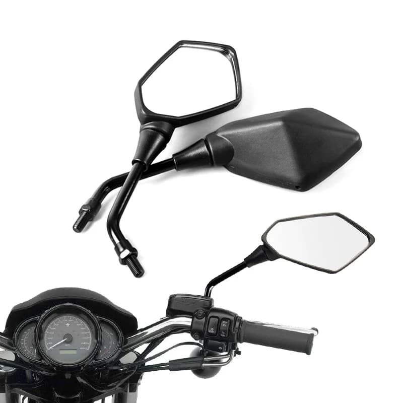 2 pièces/paire universel 8mm 10mm moto miroir Scooter e-bike rétroviseurs électromobile arrière côté