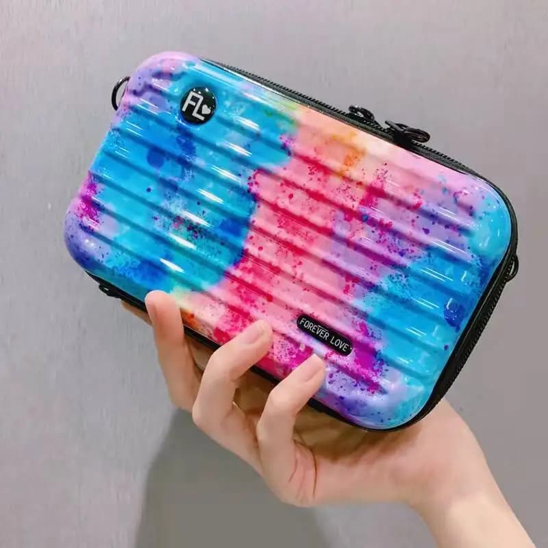Nouvelle mini valise, trousse de maquillage portable pour femme, trousse de maquillage grande capaci