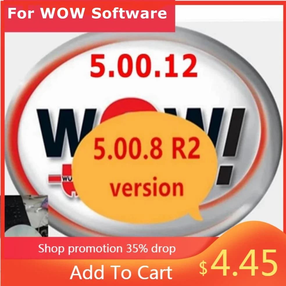 Nouvelle Offre 2026 : Logiciel W-ur-th WOW V5.00.12 WOW 5.00.8 R2 multilingue avec Keygen pour outil