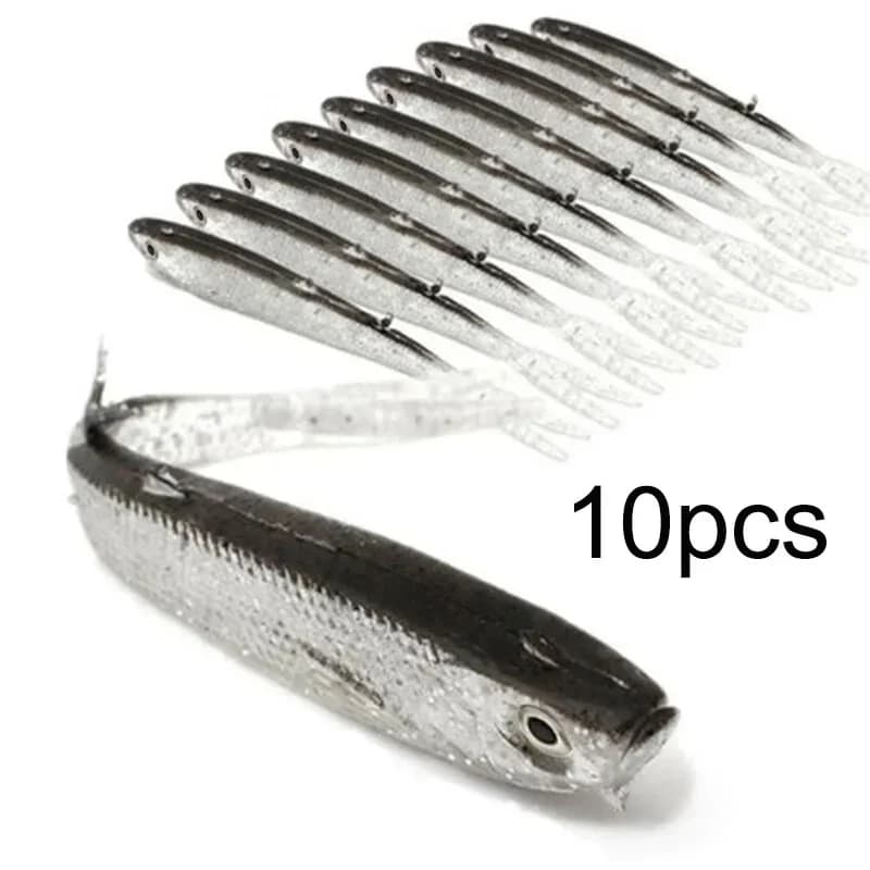 Appât souple poisson Swimbait queue de fourche avec crochet et sans crochets leurre de pêche appât a