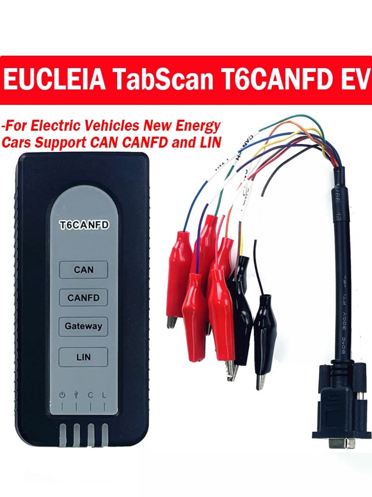 Outil de diagnostic EUCLEIA TabScan T6CANFD EV pour véhicules électriques Support de voitures à éner