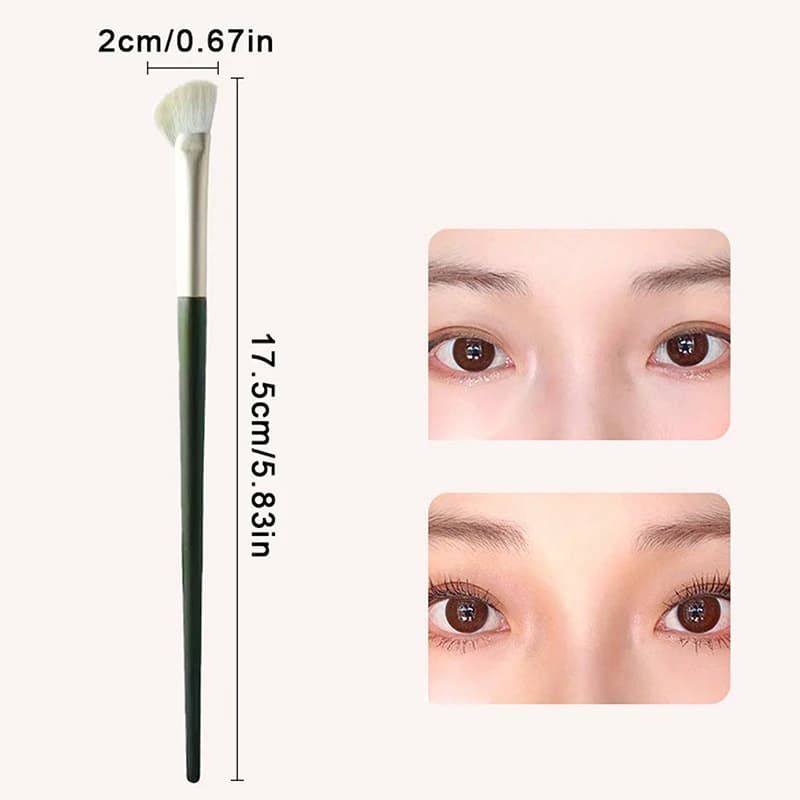 Pinceau de maquillage de Contour à angle plat, pinceau d'ombre de nez en forme d'éventail, surligneu