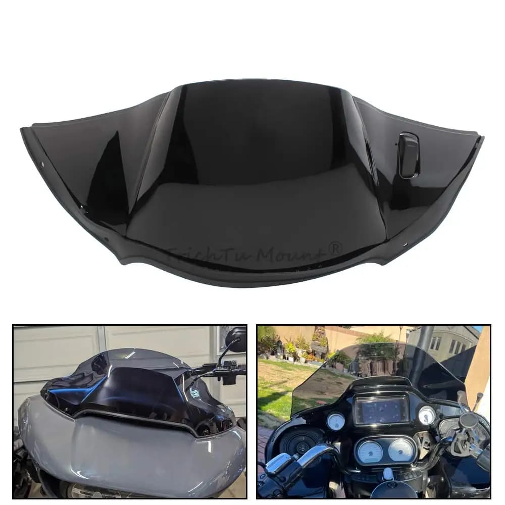 Accessoire de moto, cache-conduit d'air supérieur noir, carénage en plastique ABS pour Harley Tourin