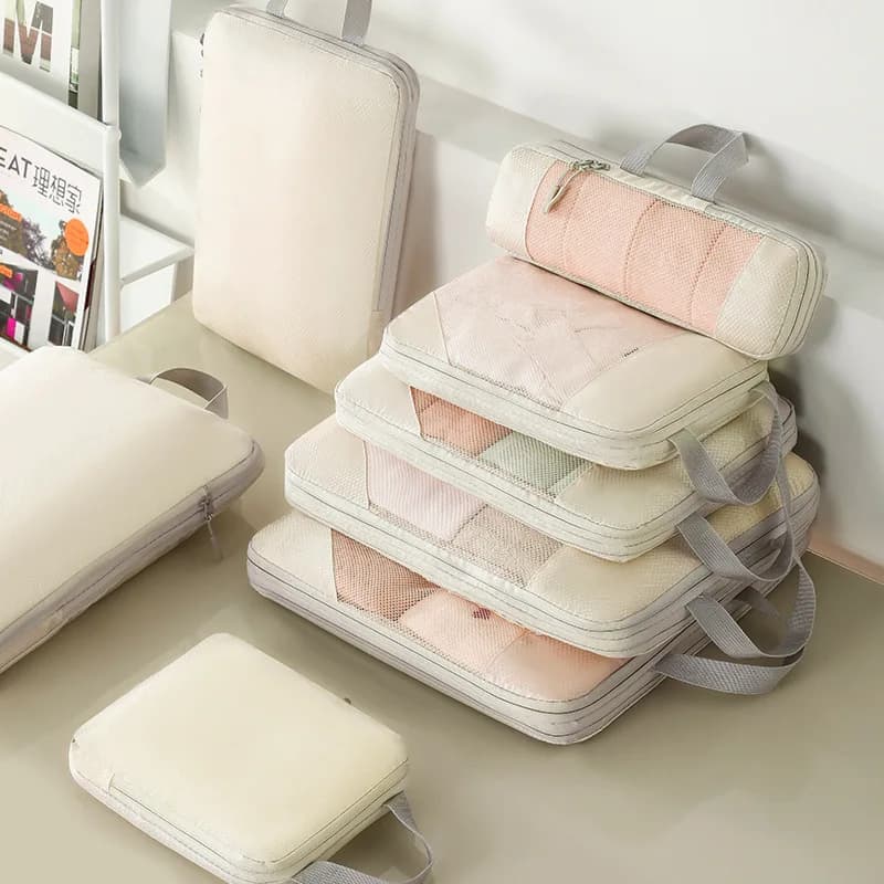 Cubes d'emballage à Compression pour valises, accessoires de voyage, organisateurs d'emballage exten