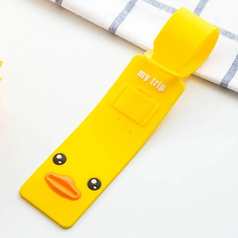 Étiquette de bagage en silicone adorable, étiquette de bagage pour carte d'embarquement, accessoires