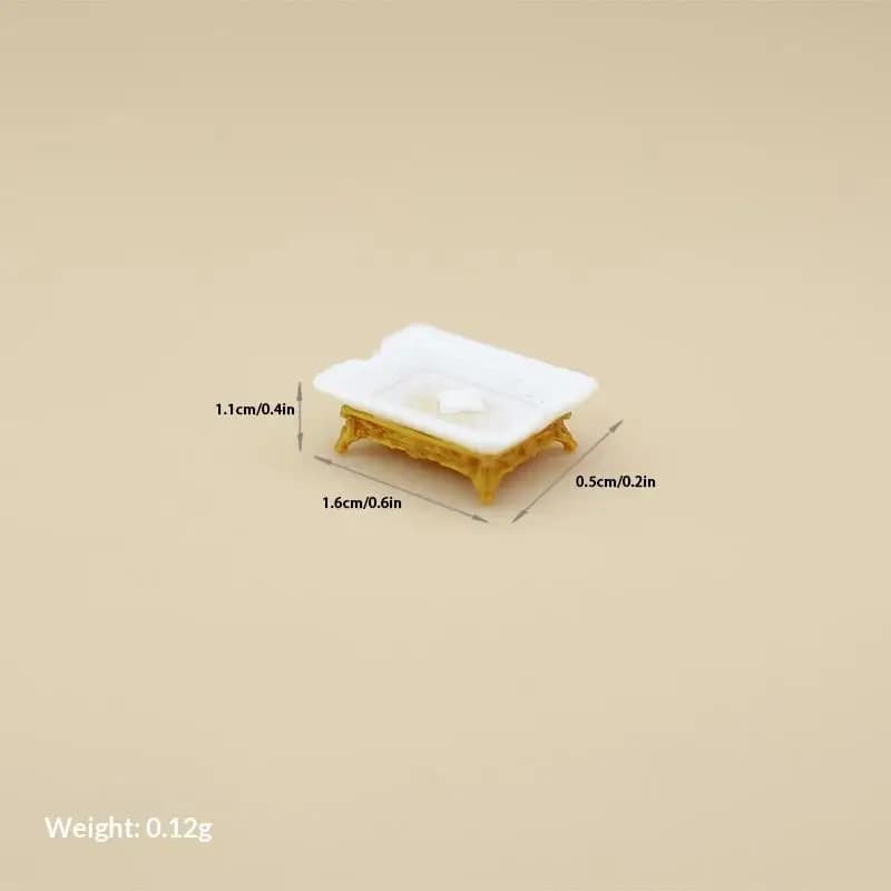 Douche miniature pour maison de poupée 1:12, pommeau de douche de simulation, robinet de salle de ba