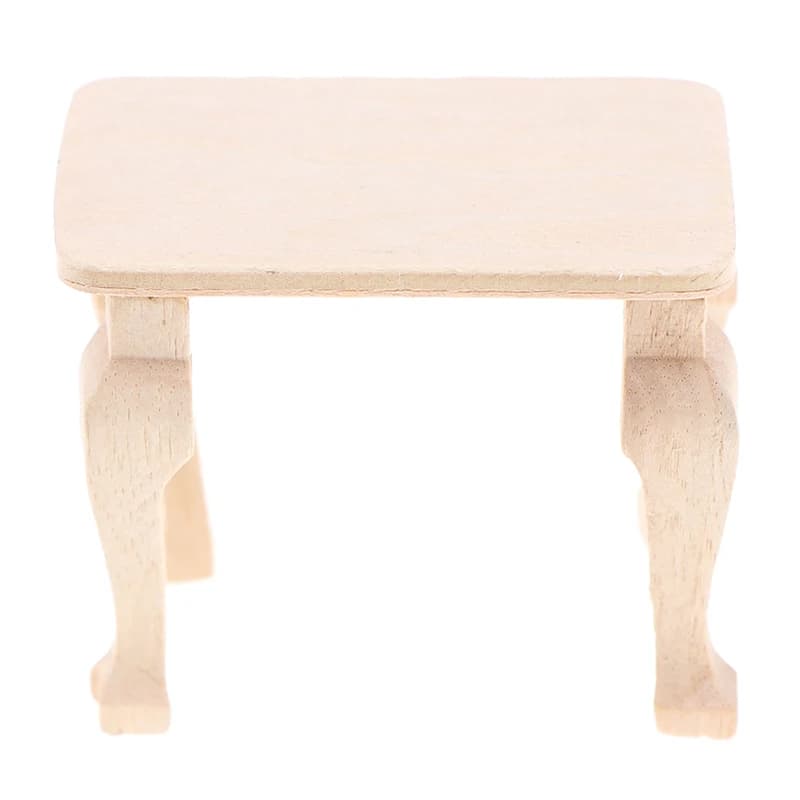 Accessoires miniatures pour maison de poupée 1:12, mini table en bois DIY, décoration pour maison de