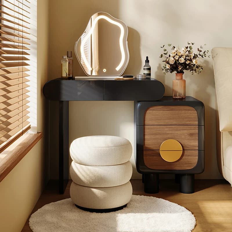 Femme petit vanité bureau Simple lumière miroir rangement luxe