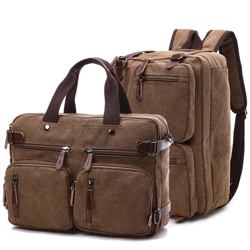 Sac de voyage classique pour hommes, valise à bandoulière, fourre-tout, grande poche, porte-document