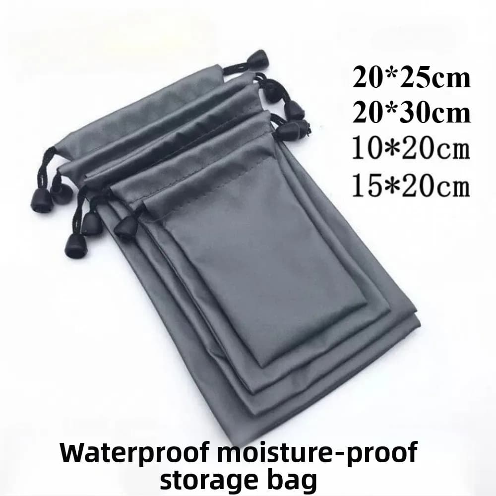 Oxford – sac à cordon étanche et anti-poussière, sac en Polyester noir, pochette pour câble de donné