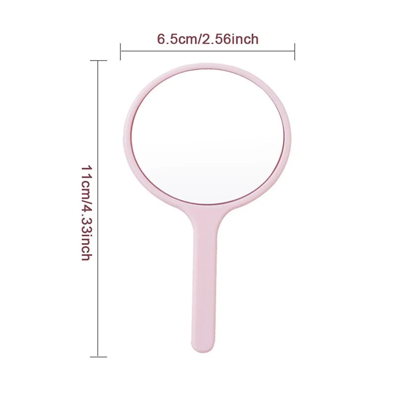 Miroir de vanité à main 3D stéréo rétro en forme de fleur de Rose miroir de maquillage cosmétique mi