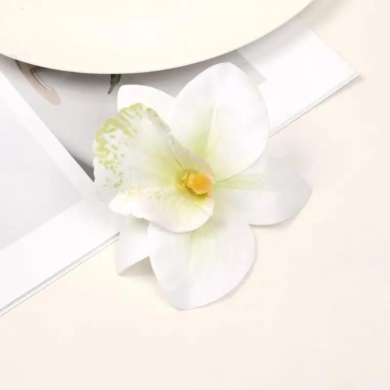 Barrettes à cheveux fleuries hawaïennes 1 pièce, barrettes florales artificielles vibrantes pour fem