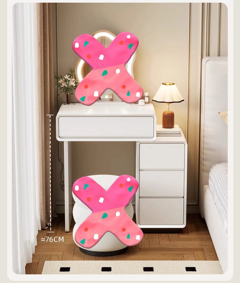 Chambre à coucher femmes coiffeuse luxe bois rangement miroir coiffure coiffeuse maison blanc Mueble