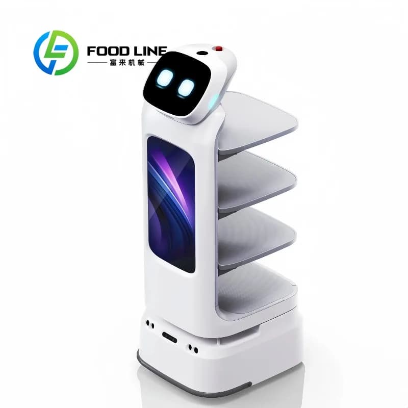 Robot de livraison de nourriture intelligent personnalisé, machine de service de repas avec évitemen