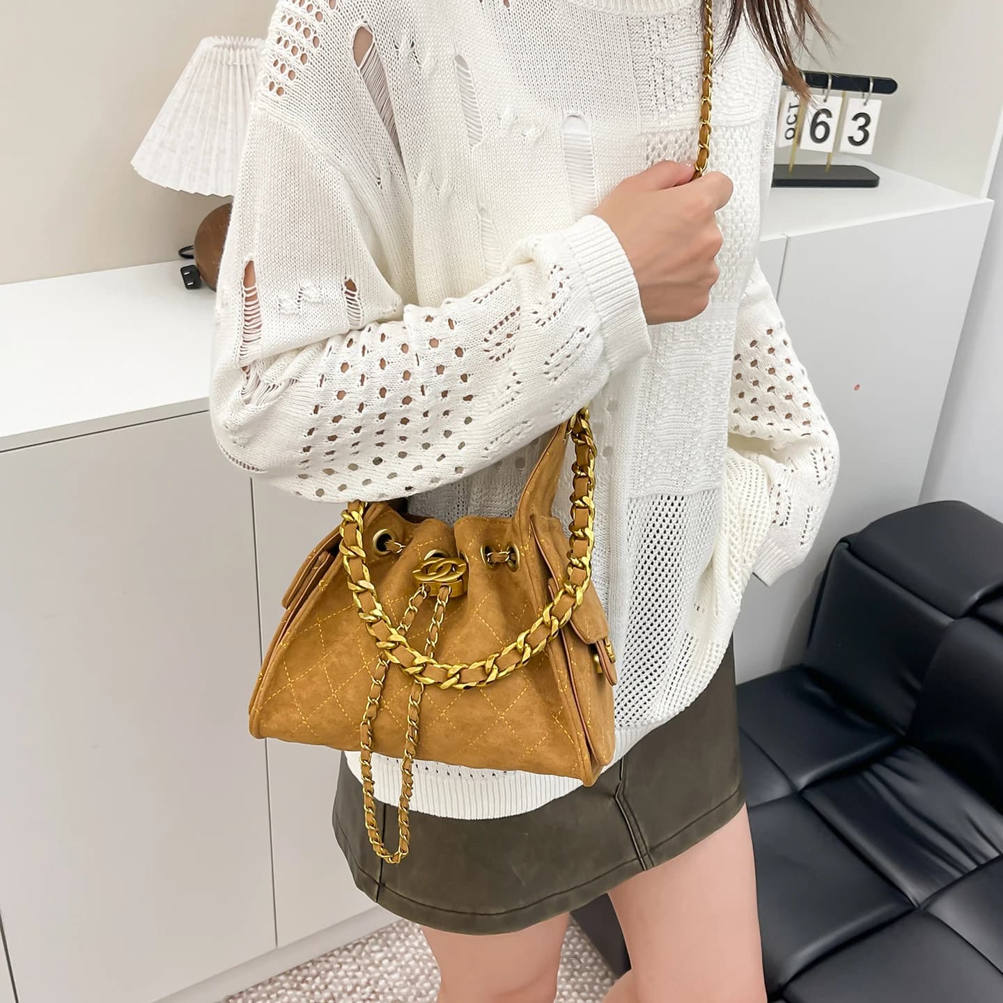 Sac à dos minimaliste Unique haut de gamme en cuir Vintage pour les loisirs et le travail élégant gr