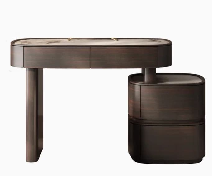 Chaise filles vanité Table Europe Unique organisateur d'ongles Coiffeuse femmes luxe Coiffeuse De Ch