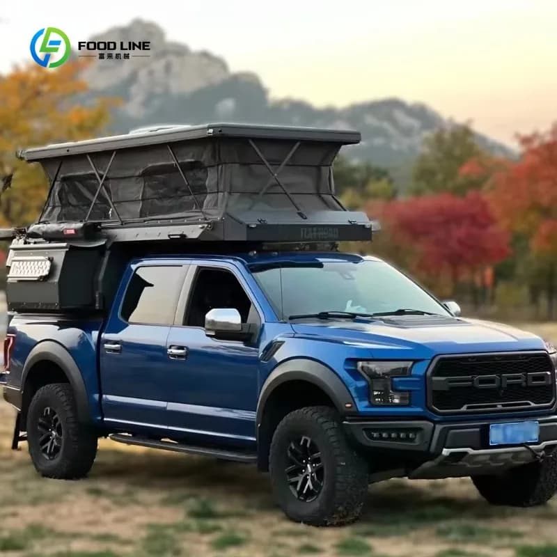 Tente de camping pour porte arrière à installation facile, pour camionnettes, 2-3 personnes, extérie