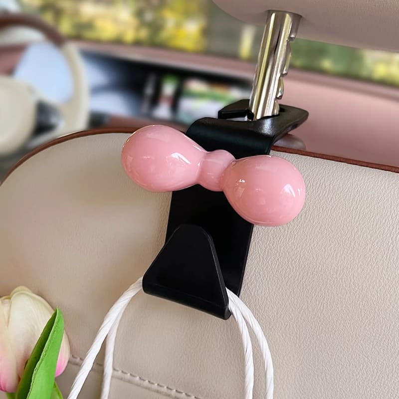 Crochet arrière de style nœud papillon pour sièges auto ; Accessoires et rangement intérieurs utiles