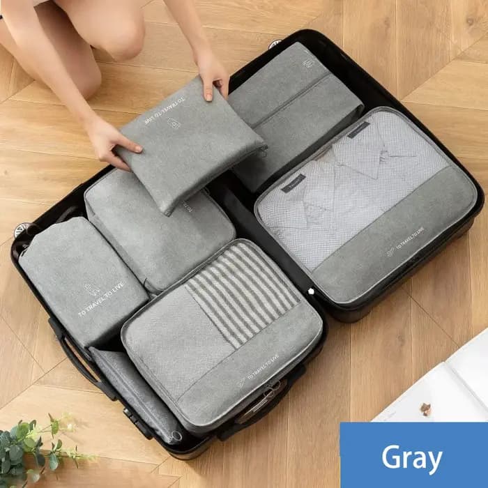 Kit de valise de rangement pour vêtements, ensemble de sac de voyage, sous-vêtements, chaussettes, c