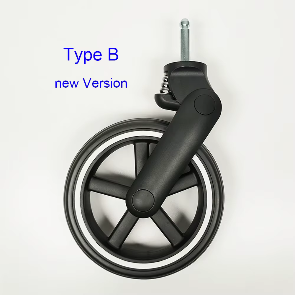 Roue avant pour poussette Cybex Balios S Lux Series, version 2, avec différentes formes de cadre, ac