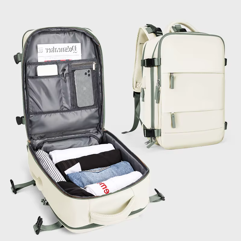 Grand sac à dos de voyage pour hommes, sac à dos étanche pour ordinateur portable approuvé par le vo