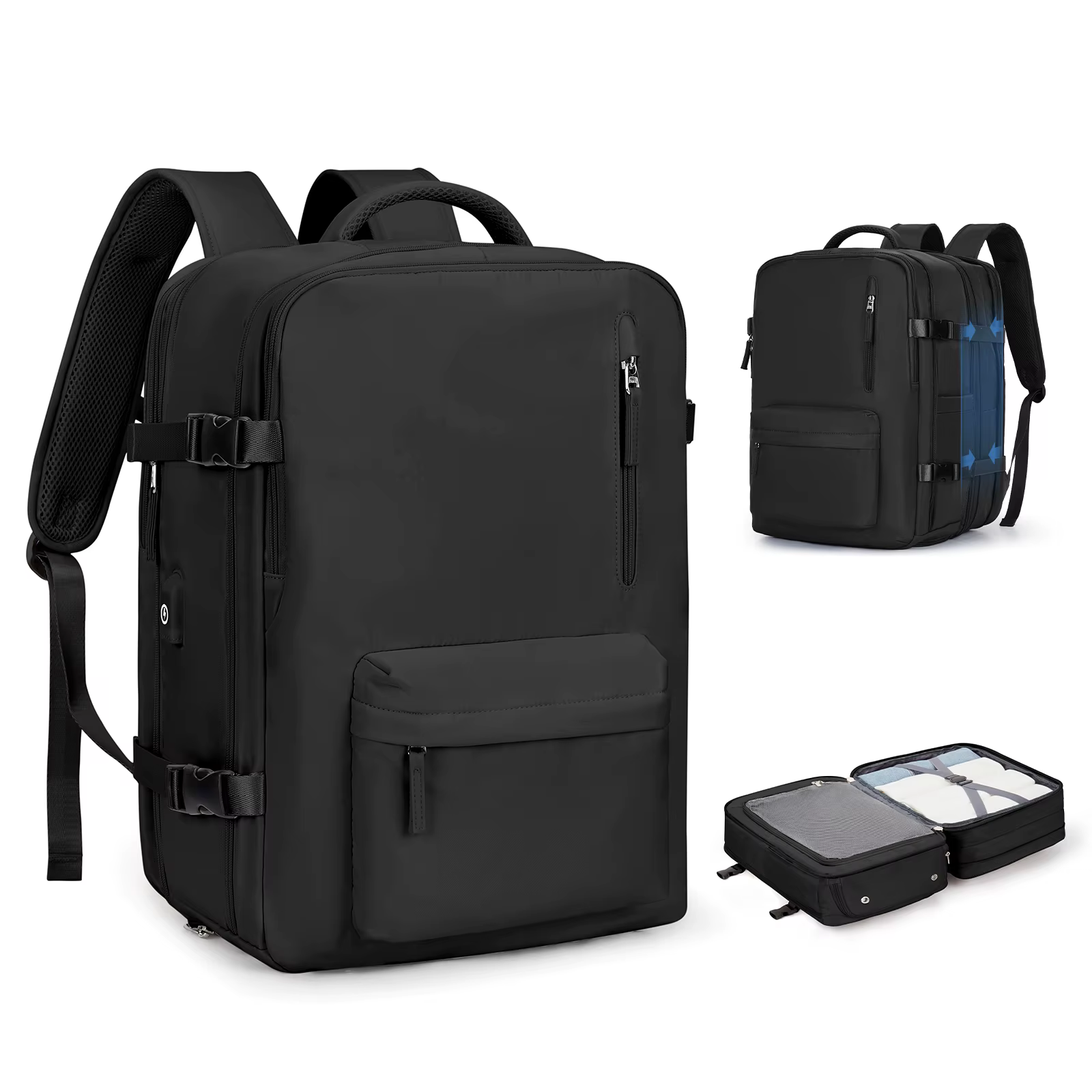 Sac à dos de voyage Extra Large pour hommes et femmes, sac à dos de transport évolutif approuvé par 