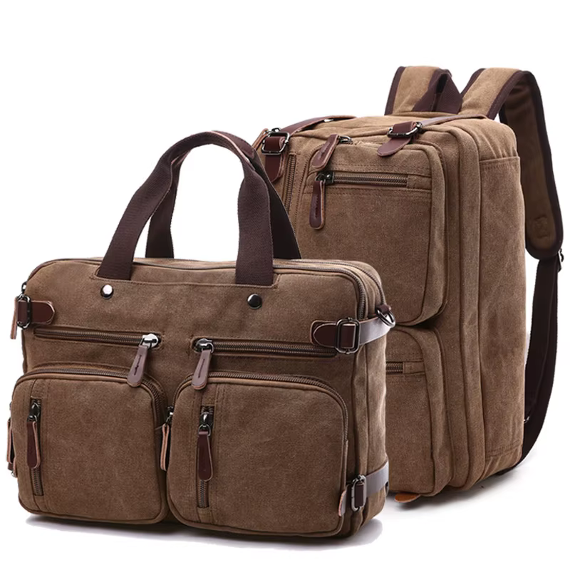 Sac de voyage classique pour hommes, valise à bandoulière, fourre-tout, grande poche, porte-document