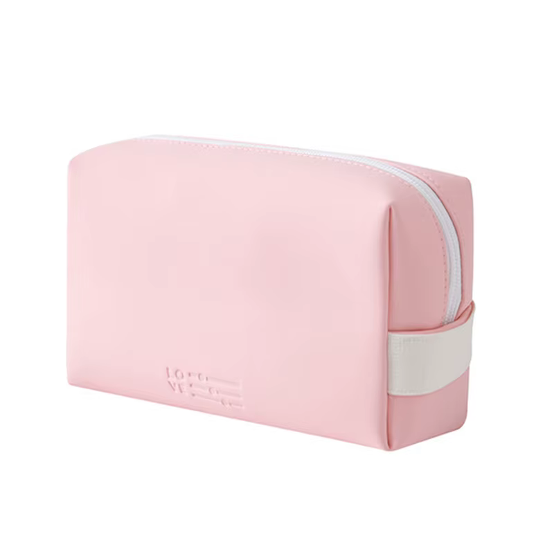 Trousse de maquillage de voyage personnalisée, sac à cosmétiques portable brodé, pochette de rangeme