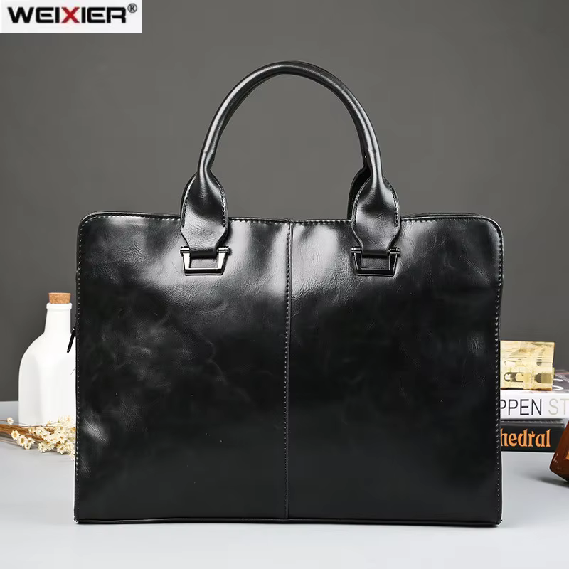 Porte-documents de bureau d'affaires pour hommes, sac à main pour ordinateur portable, fourre-tout e