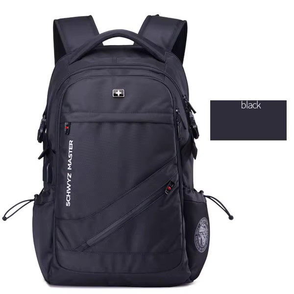 Sac à dos antivol pour homme Mochila Swiss avec port USB, sac à dos imperméable pour ordinateur port
