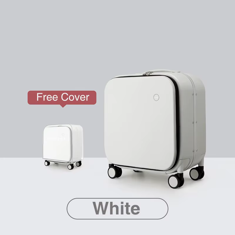 Mixi nouveau Design brevet valise à main femmes 18 pouces bagage roulant hommes Polycarbonate cadre