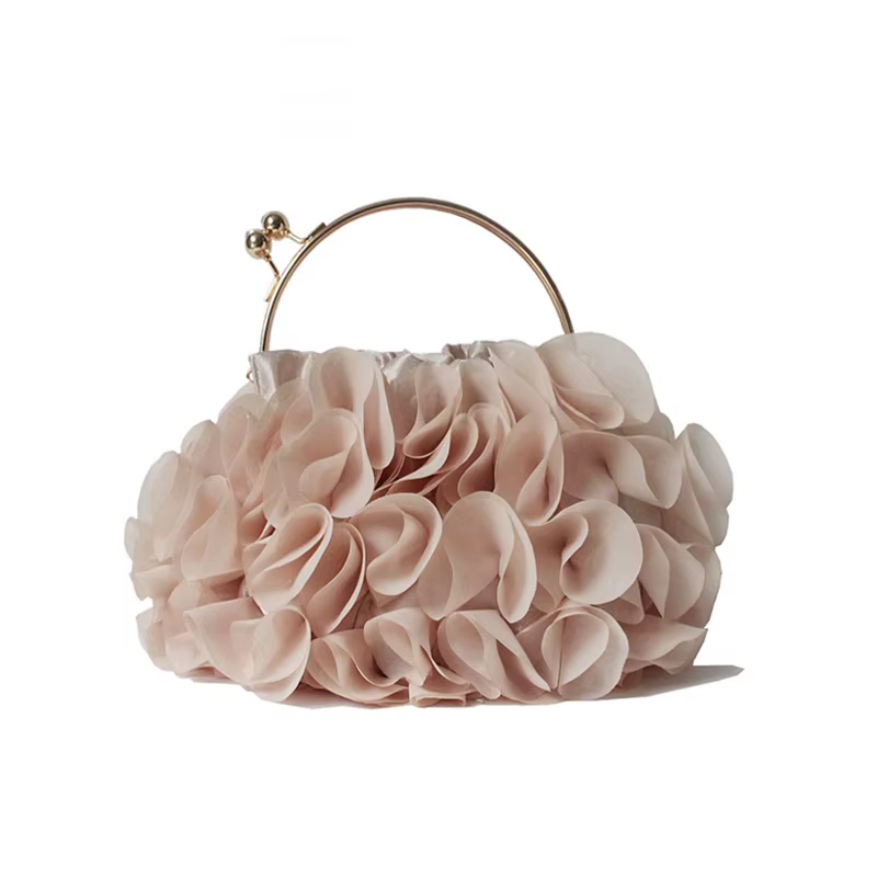 Nouveaux sacs à main de marque tendance pour femmes, sacs mignons à fleurs, sacs de luxe couleur cha