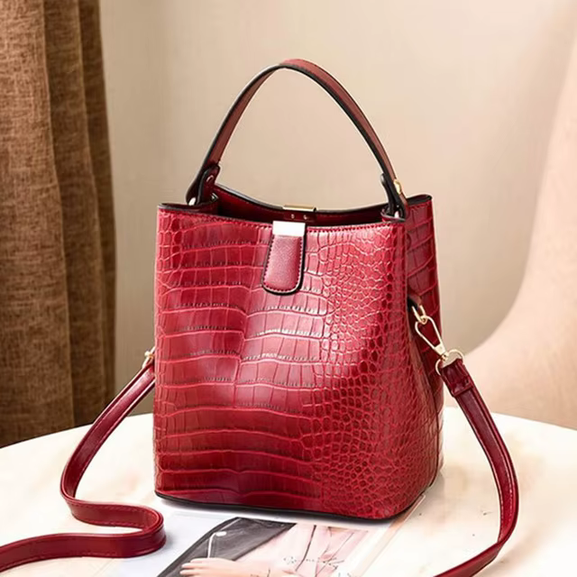 Yogodlns rétro Alligator seau sacs femmes Crocodile sac à main grande capacité sac à bandoulière nou
