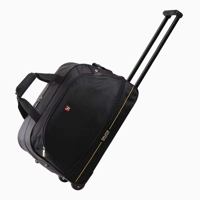 OIWAS Sac de voyage à roulettes pour homme 56L, sac de voyage pliable hydrofuge avec roulettes, baga