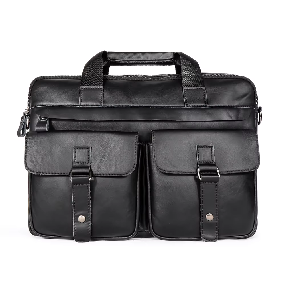 JOYIR – porte-documents en cuir véritable pour hommes, sac pour ordinateur portable 15.6 pouces, sac