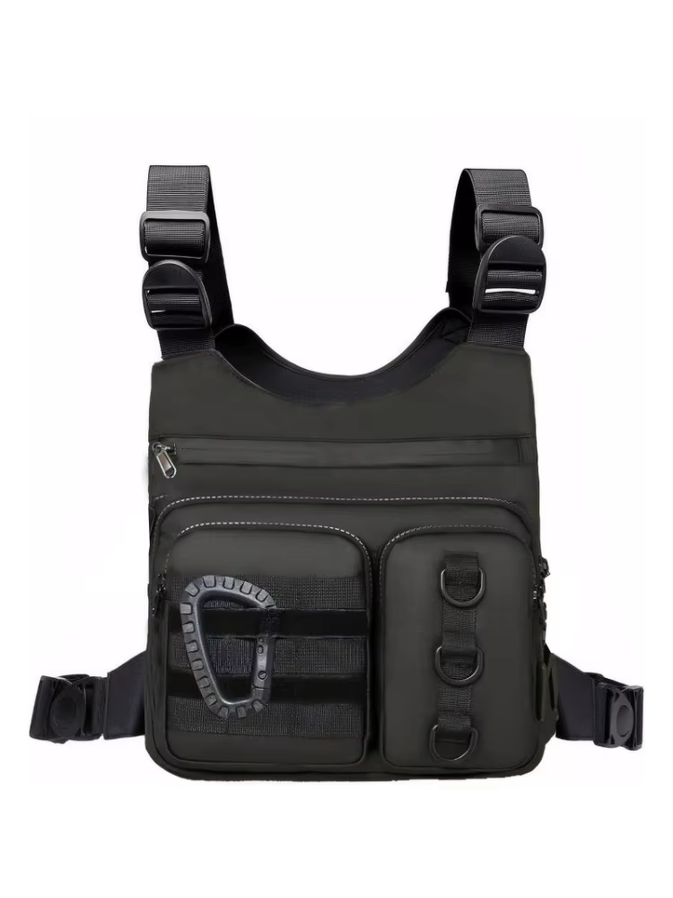 Sac de poitrine - Sac gilet léger et de grande capacité, idéal pour le transport quotidien (téléphon