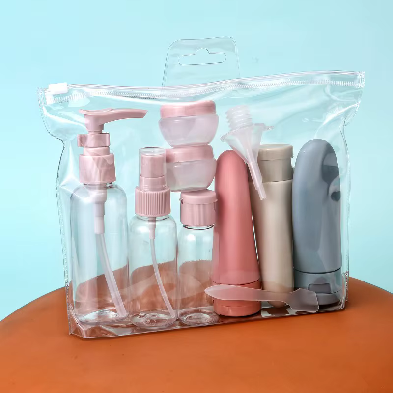Kit de voyage pour liquides : flacons portables rechargeables pour parfum, lotion, shampoing, gel do
