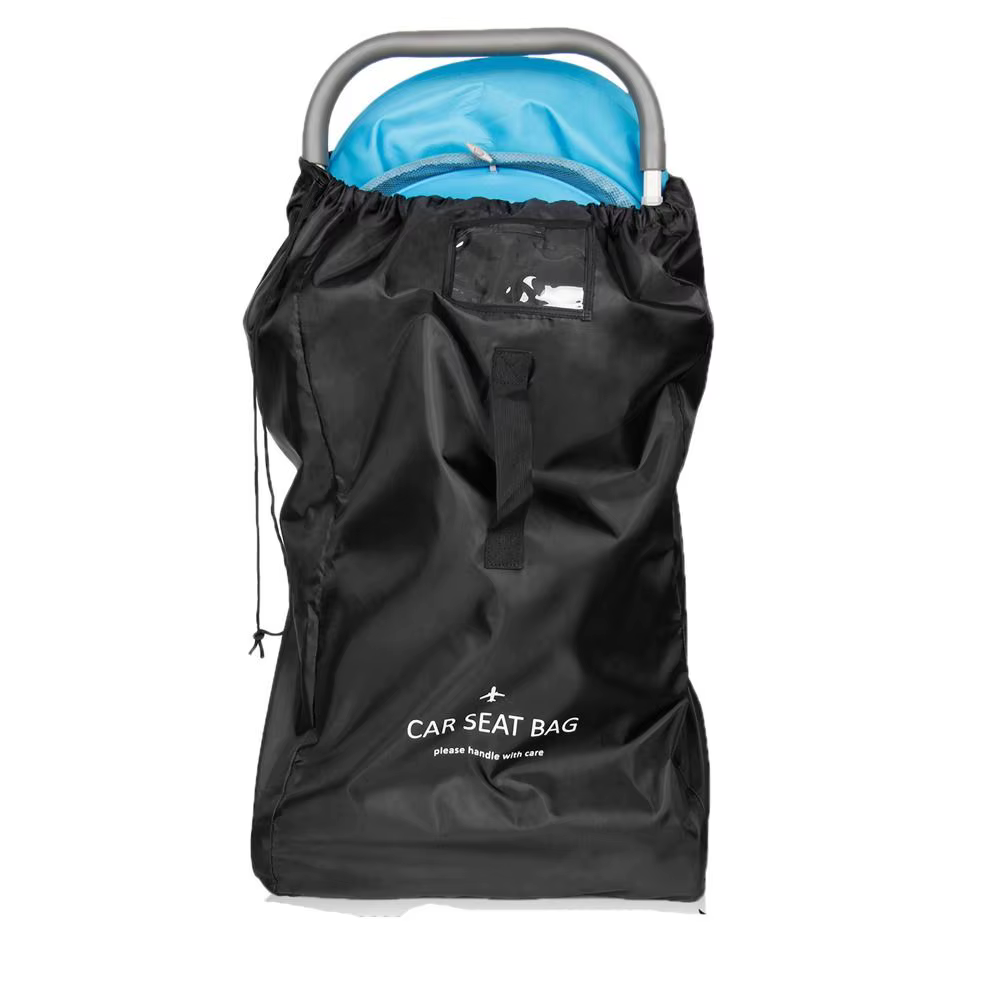 Noir pour avion porte vérifier sac grand pour poussette siège de voiture sac de rangement bébé pouss