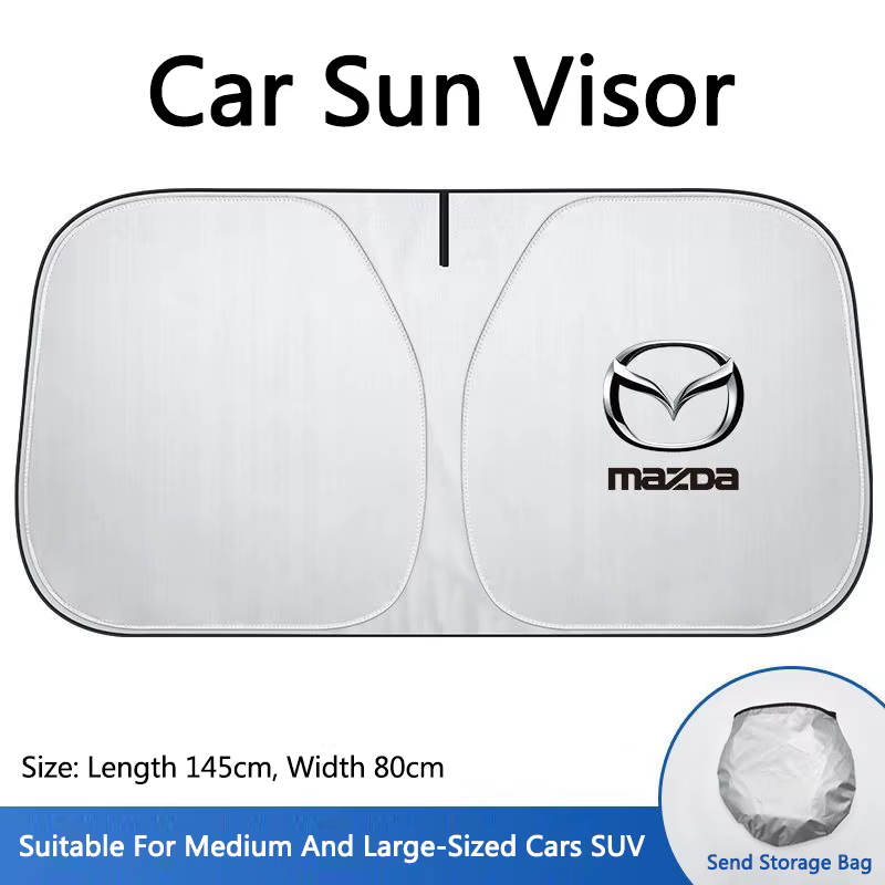 Pare-brise de voiture, couverture de pare-soleil, protection de fenêtre avant, Parasol pour Mazda 2 