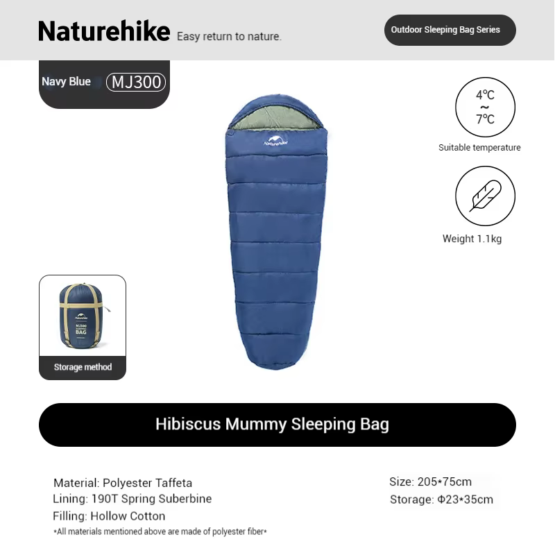 Naturehike – sac de couchage en coton pour maman, brocart en bois, haute qualité, Anti-plumes, matér