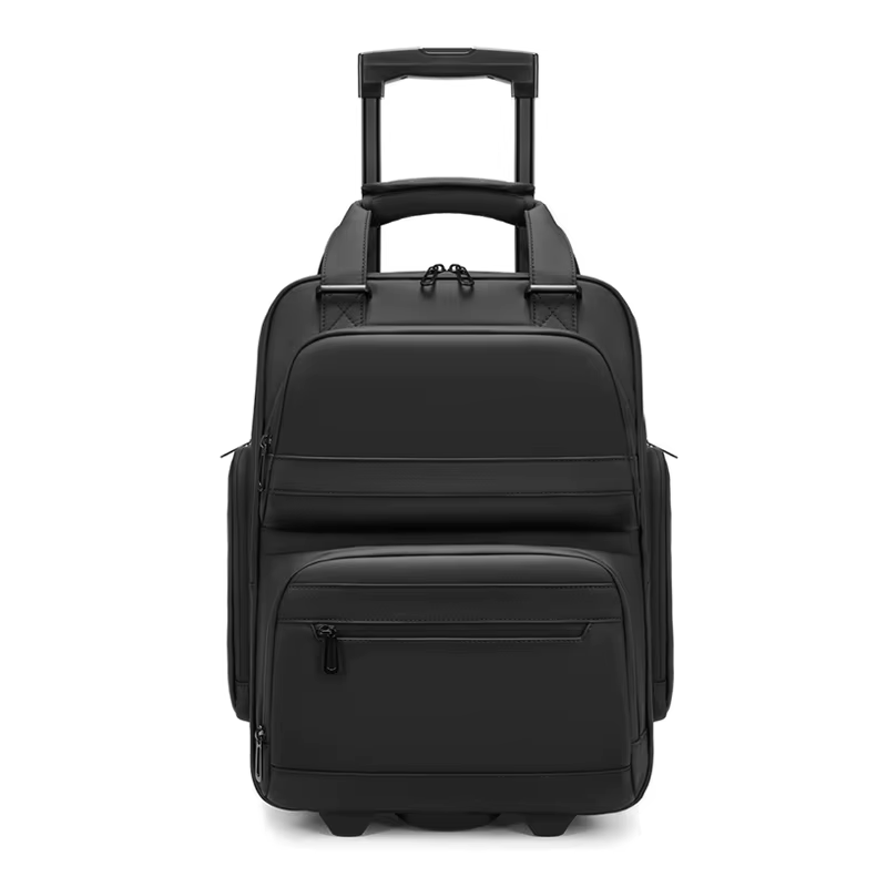 Sac à dos de voyage à roulettes pour homme, sac à dos imperméable sur roulettes, bagages à roulettes