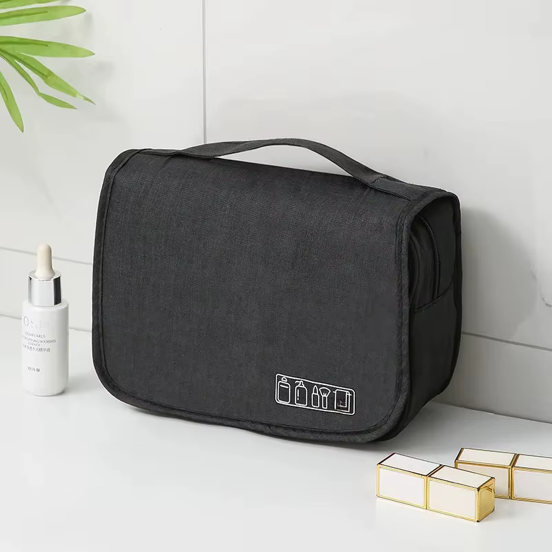Trousse de toilette de voyage pour homme, portable, grande capacité, avec séparation humide et sèche