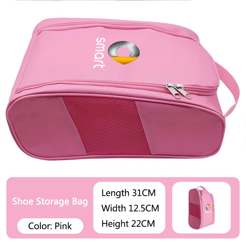 Sac de rangement pour chaussures de sport en tissu, avec emblème de voiture, pour voyage, compatible