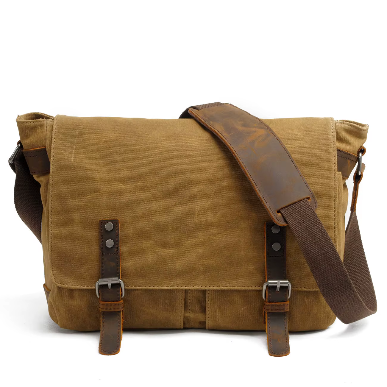 Sac à bandoulière simple pour hommes, sac de voyage en plein air, sac décontracté en toile pour homm
