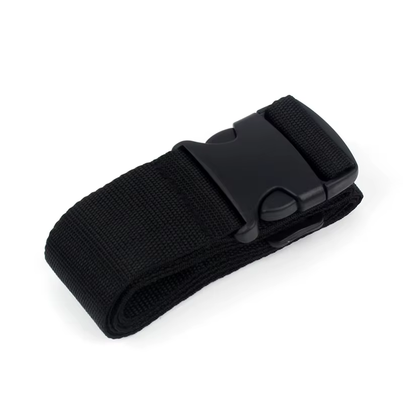 Sangles de bagages de forme droite pour valise, ceinture de bagage en Polyester avec boucle à dégage