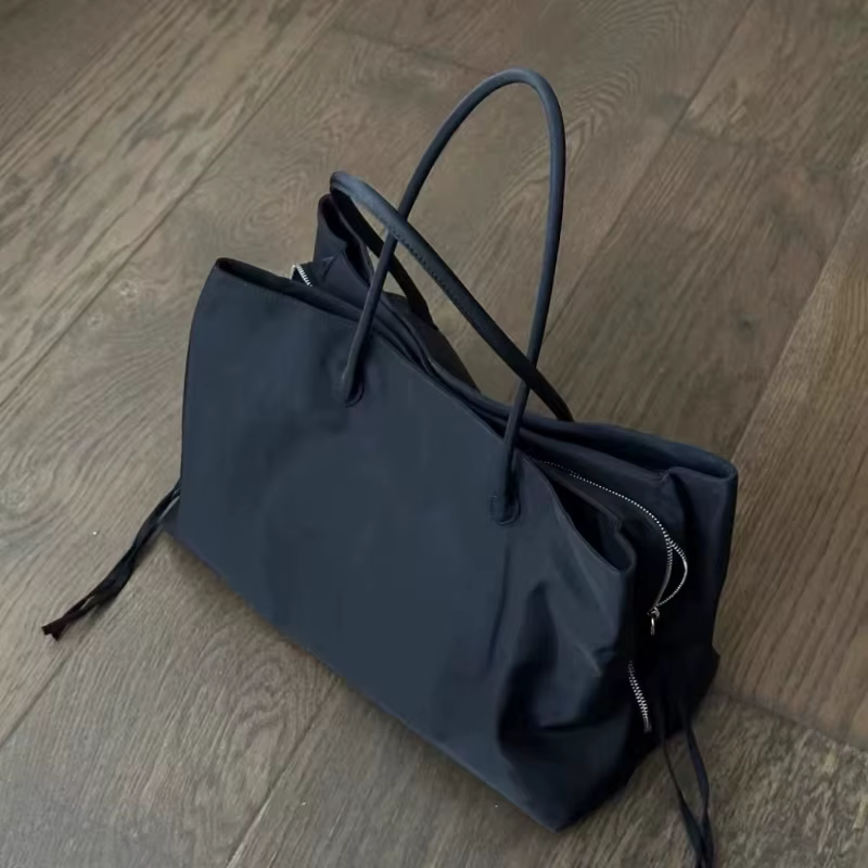 Sac fourre-tout en nylon pour femme, sac fourre-tout minimaliste de grande capacité, sac à main en n