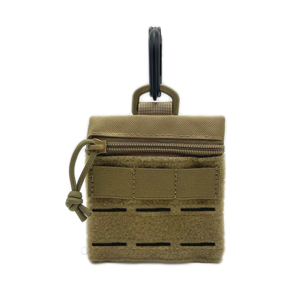 Pochette tactique Micro Molle avec crochet et boucle, sac de rangement Portable, portefeuille outils