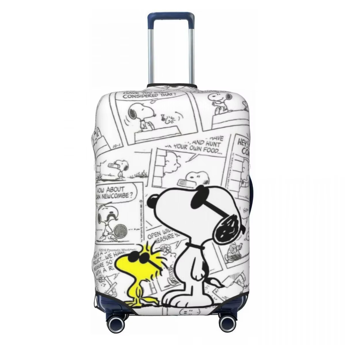 Housse de protection personnalisée pour valise S-Dog-Snoopyes, style rétro, lavable, motif de bande 